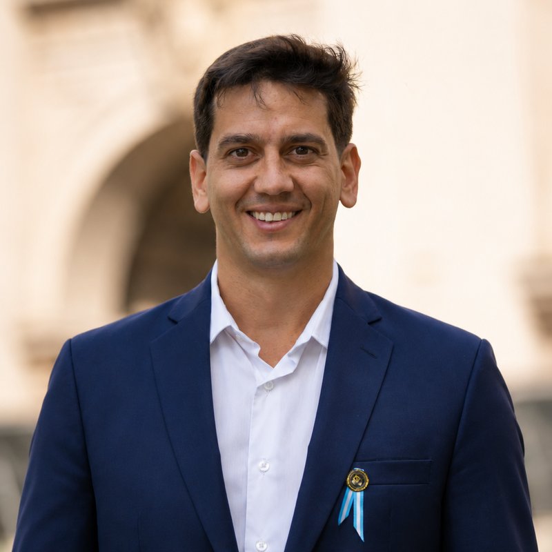Foto de Juan Cruz Álvarez, Secretario de Cultura y Capacitación de UEJN