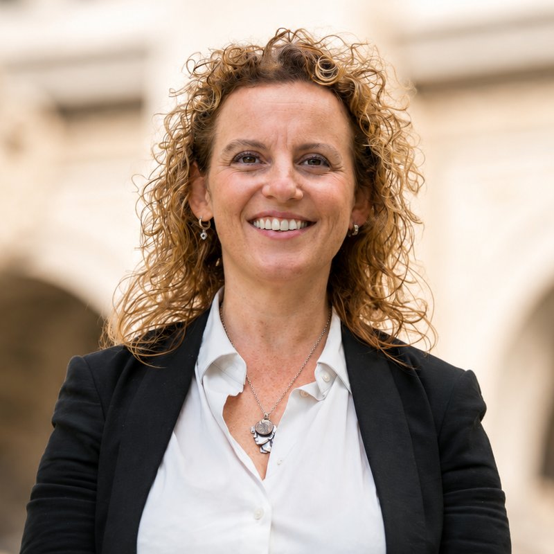 Foto de Maia Volcovinsky, Secretaria de Relaciones Internacionales y Derechos Humanos de UEJN