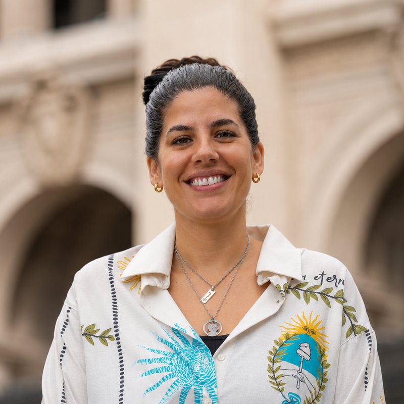 Foto de Yazmín López Hussain, Secretaria de Acción Comunitaria y Asistencia Social de UEJN